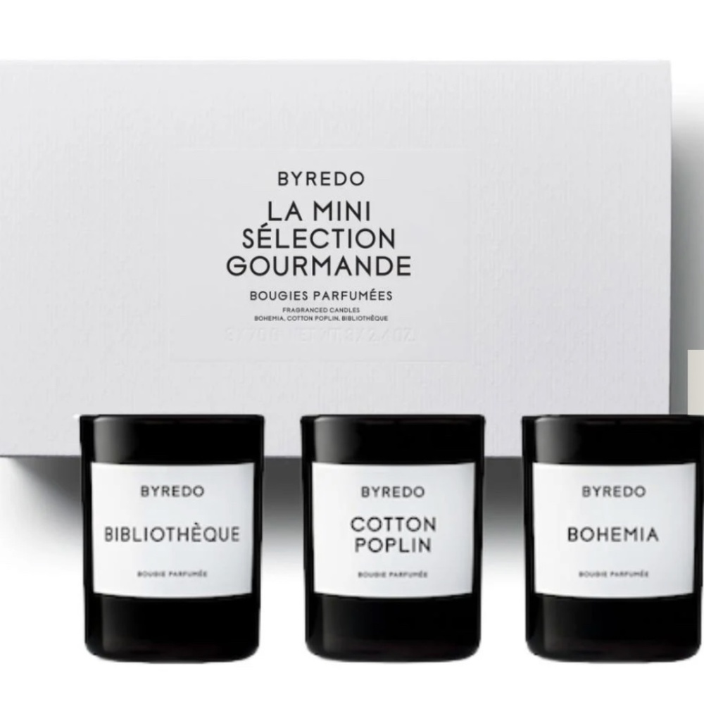 Byredo La Mini Candle Selection Bois, 3 x 70g